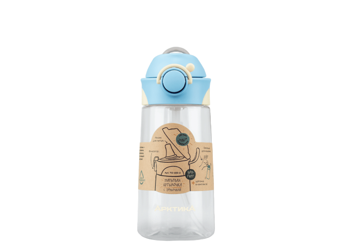 Бутылочка детская питьевая тритановая (для напитков) 450мл 712-450